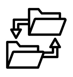 Directory Replacement Thick Line Icon