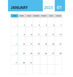 January 2023 Template Calendar 2023 Template