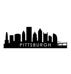 Pittsburgh Pennsylvania Skyline Silhouette