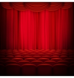 Red Curtain Template Eps 10