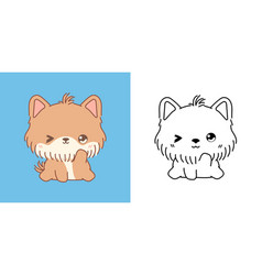 Kawaii Clipart Yorkshire Terrier Puppy