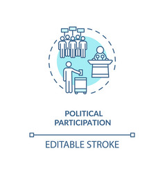 Political Participation Concept Icon