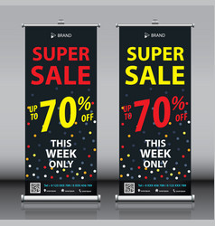 Roll Up Banner Design Super Sale Offer