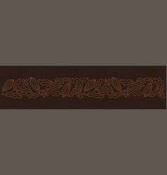 Chocolate Pack Background Cocoa Bean Floral