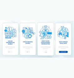 Fighting Misinformation Blue Onboarding Mobile