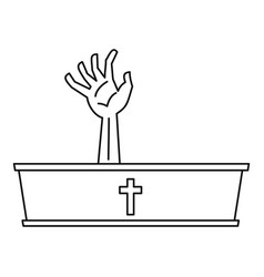 Dead Man Hand Coming Out Of His Grave Icon