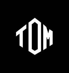 Tom Letter Logo Design With Polygon Shape