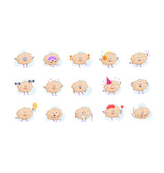 Cartoon Brain Flat Collection