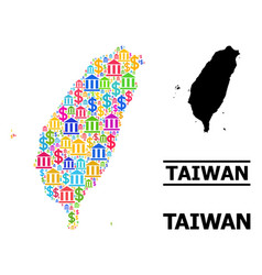 Collage Map Of Taiwan Of Bank And Business