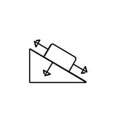 Physics Force Line Style Icon Design