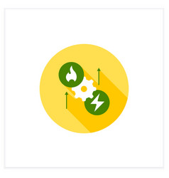 Thermoelectric Generator Flat Icon