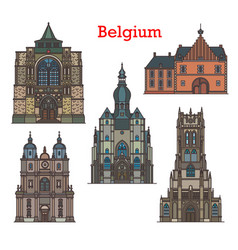 Belgium Landmarks Cathedrals And Old Architecture