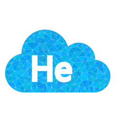 Helium Gas Lowpoly Icon