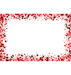 Red Heart Horizontal Rectangle Frame