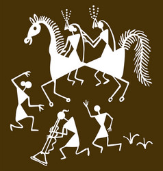 Traditional Warli Painting From Northern