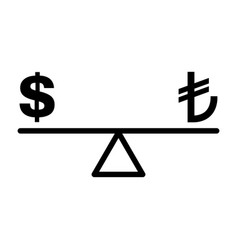 Balance Dollar Harmony Justice Icon Isolated