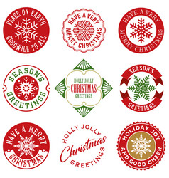 Collection Of Christmas Vintage Labels