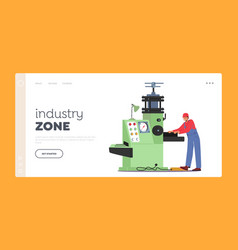 Industry Zone Landing Page Template Employee Male