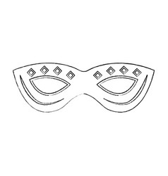 Mardi Gras Mask With Jewelry Decoration Festive