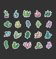 Underwater Sea Plants Sticker Bookmark Seaweeds