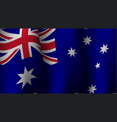 Australia Waving Flag Background Design