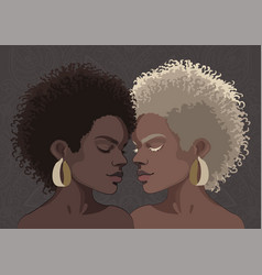 Group Portrait Of A Two Beautiful African Girls