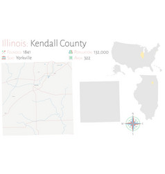 Map Of Kendall County In Illinois