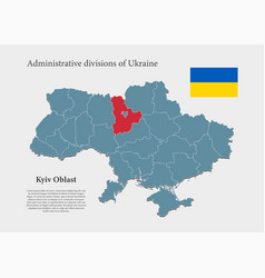 Map Ukraine And Kyiv Oblast