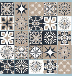 Spanish Ceramic Tiles Dark Gray Beige Color