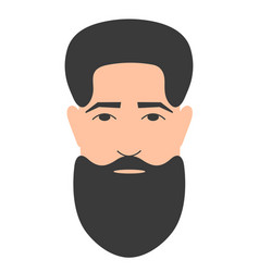 Flat Style Bearded Man