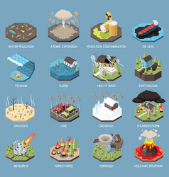 Natural Disasters Isometric