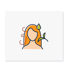 Hair Detangler Color Icon