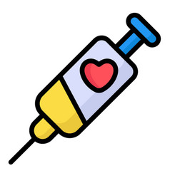 Injection Immunization Color Line Icon