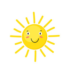 Kawaii Sun Cartoon Smile Of Happy Face