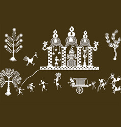 Traditional Warli Painting From Northern