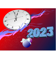 Christmas - New Year Background With 2023 3d Image