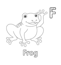 Frog Alphabet Abc Coloring Page F