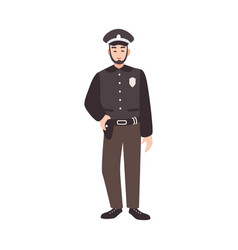 Cartoon policeman Royalty Free Vector Image - VectorStock