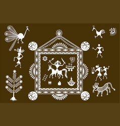 Traditional Warli Painting From Northern