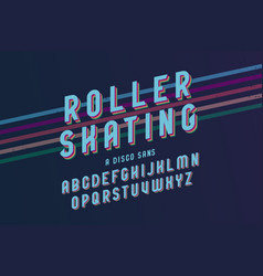 Vintage Roller Skating Font