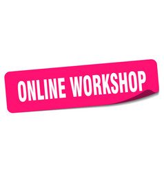 Online Workshop Sticker Online Workshop Label