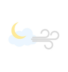 Windy Sunny Weather Icon