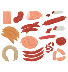 Assortment Of Beef Pork And Chicken Sausages Set