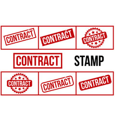 Contract Rubber Stamp Set