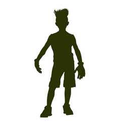 Frankenstein Kid Character Silhouette