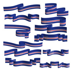 Cape Verde Flag Ribbon Bundle Set