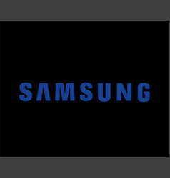 Samsung Brand Logo Phone Symbol Name Blue