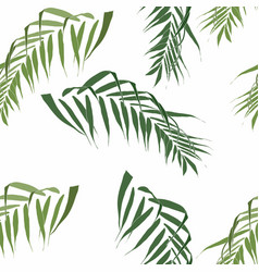 Seamless Pattern With Tropical Leaves