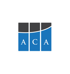 Aca Letter Logo Design On Black Background