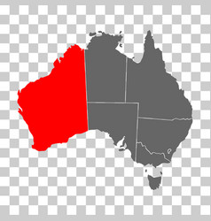 Australia Map Of Western Australia Icon Geography